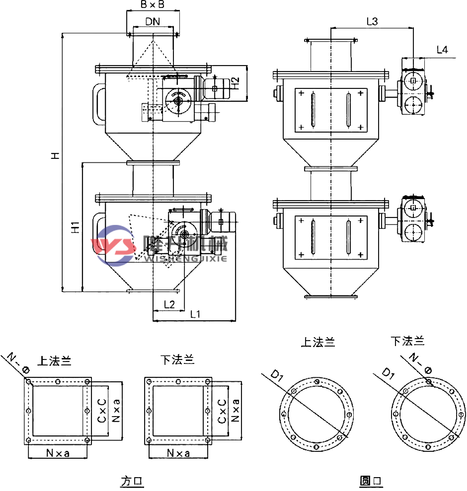 電液動(dòng)錐形雙層卸灰閥 電液動(dòng)錐形雙層卸灰閥