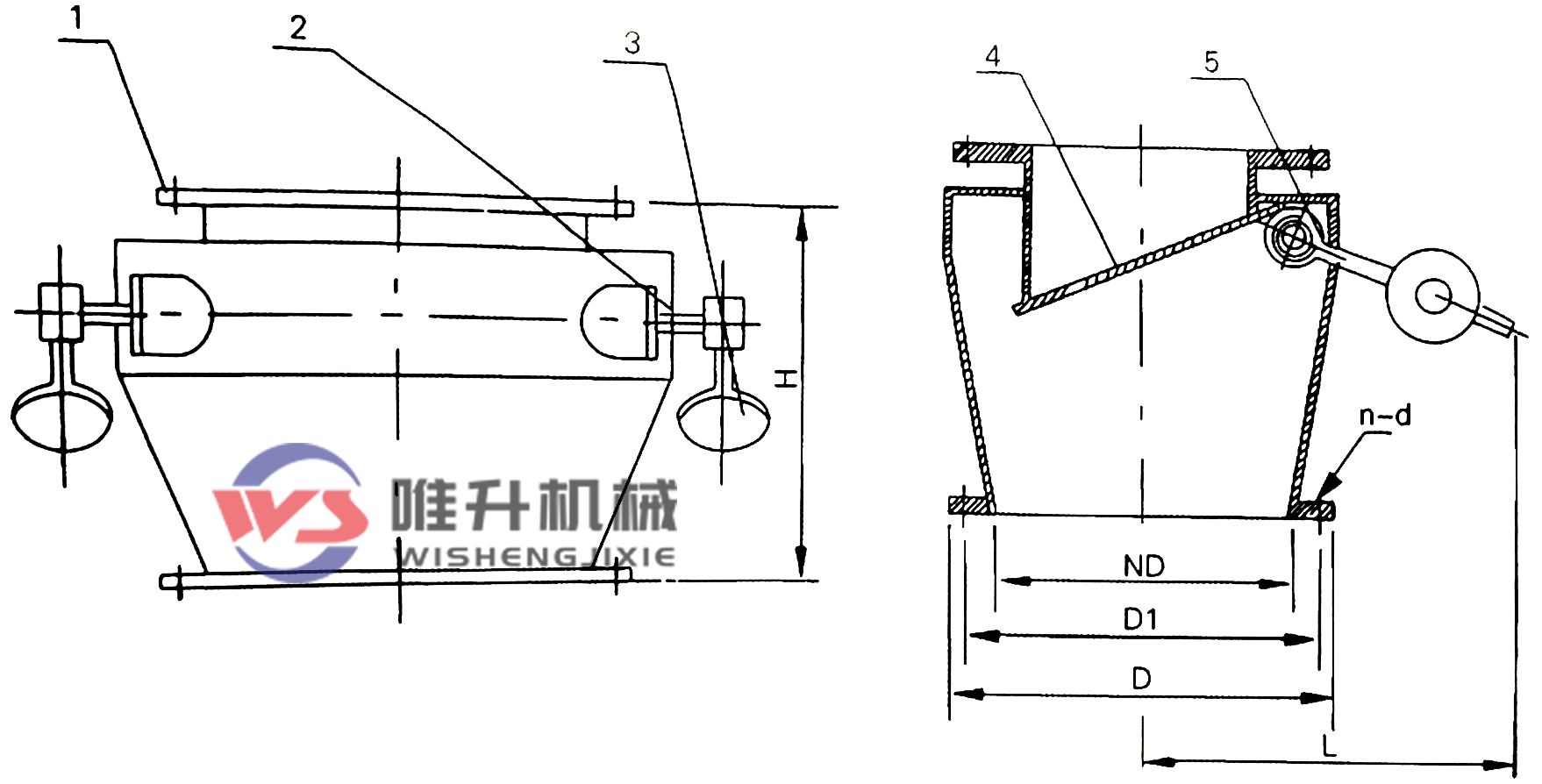 圓形單層單門重錘式鎖風翻板閥 圓形單層單門重錘式鎖風翻板閥